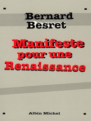 cover image of Manifeste pour une renaissance
